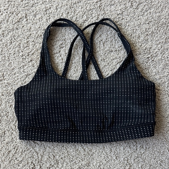 lululemon athletica Other - Lululemon Energy Bra in Black and White Women’s Size 6